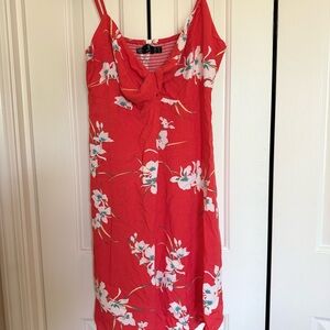 Volcom Floral coral Spaghetti Strap Dress